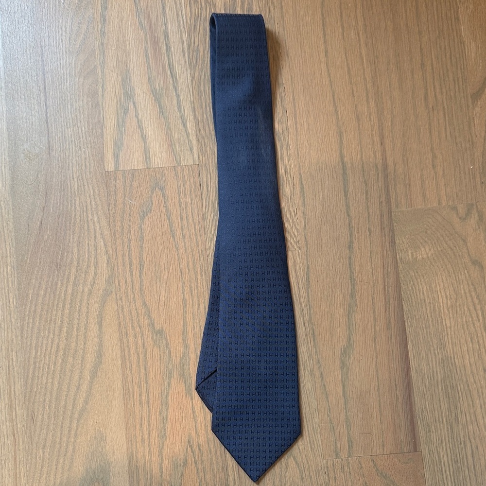 Navy Hermes Tie